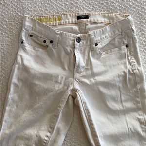 J. Crew Toothpick White Jeans